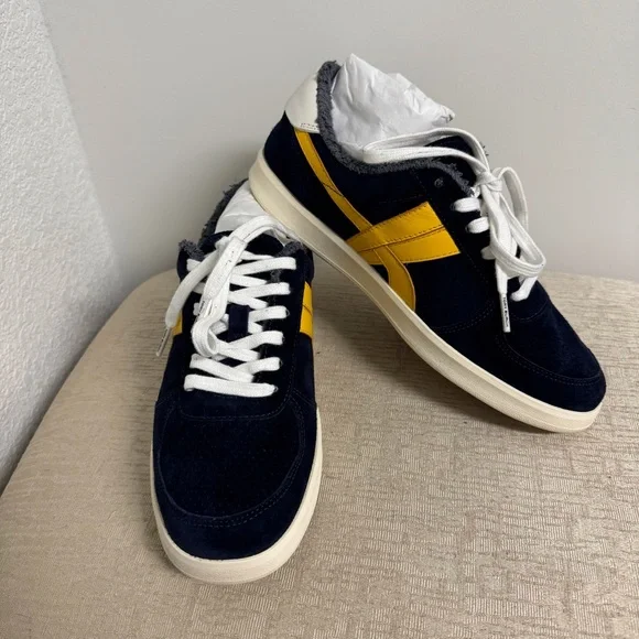 Tory Burch Hank Suede Court Sneakers - Picture 2 of 11